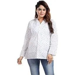 abrav Women's Cotton Printed Summer Coat with 2 Front Side Pockets for Dust Pollution & Sun Protection-picture-31