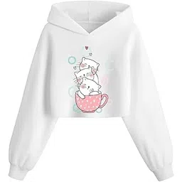 absolute defense Crop Hoodie for Women Girl Casual Stylish Latest White Brown Beige Lavender Pink Black Under 399 499 winterwear Hood wali Crop Hoody-picture-32