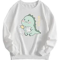 absolute defense Cute Dinosaur Sweatshirt Hoodie Women Girl Casual Stylish Latest Black Lavender Pink White 399 499 Under-picture-16