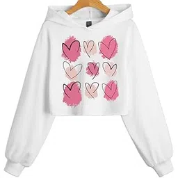 absolute defense Heart Crop Hoodie Women Girl Casual Stylish Latest Black White Lavender Pink Under 399 499-picture-52