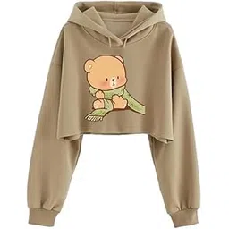 absolute defense Scarf Crop Hoodie Sweatshirt Women Casual Stylish Latest White Black Pink Lavender Beige Girl Cute-picture-41