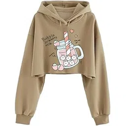 absolute defense Yummy Crop Hoodie Sweatshirt Women Girl Cute Casual Stylish Latest White Black Pink Lavender Beige-picture-53