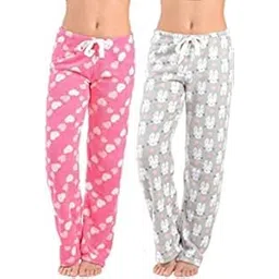 absolute trends (Pack of 2 Women`s Woolen Soft Fleece Pajama for Women`s, Girls, Ladies/Night Wear Pajama, Print, Design and Color May Different (Depend on Availability)-picture-11