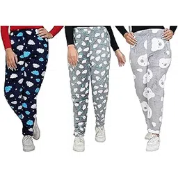absolute trends Pack of 3(Size Small Soft Flee Woolen Pajama for Women`s, Girls & Ladies/Multicoloer/Winter Pajama/Print, Design and Color May Different Multicolour-picture-15
