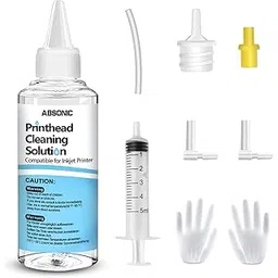 Absonic 100 ml Print Head Cleaning Kit for Epson HP Canon Brother 8600 8610 8620 6600 8700 6700 2720 2750 2760 7710 7720 Printhead Cleaner-picture-23
