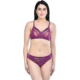 ABSTXUOR Bikini Soft Lycra Stretchable Bra Panty Set for Women, Non-Padded, Non-Wired, See The First Image to Check nos of Sets You Will Get PK-1-picture-12