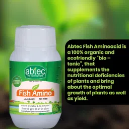 ABTEC Fish Amino Fertilizer Liquid - Organic Plant Growth Promoter & Stimulant, 100ml | Enhances Root Development & Nutrient Absorption for Healthier Plants image 2