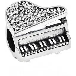 abun Music Piano Charms 925 Sterling Silver Birthstone Crystal Charms for 3mm Snake Chain Bracelets-picture-56