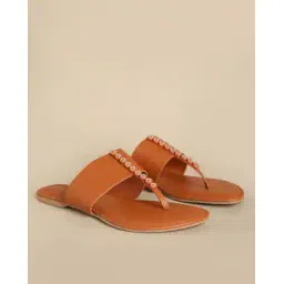 acai Embellished T-Strap Flat Sandals-picture-13