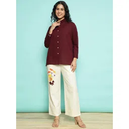 AC&F Printed Shirt Collar Shirt & Palazzo Co-ords-picture-32