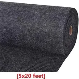 acarpet Black, Grey Synthetic Carpet image 1