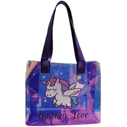 accedo Kids Holographic Sling Bag - Hand Bag for Girls & Boys (Assorted Colour, 1Pc)-picture-15
