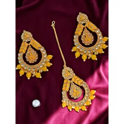 AccessHer Gold-Plated Brass Artificial Stones Earrings-picture-10