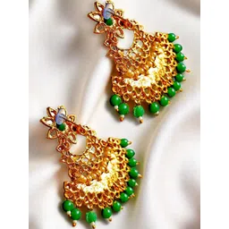 AccessHer Gold-Plated Brass Artificial Stones Earrings-picture-19
