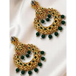 AccessHer Gold-Plated Brass Artificial Stones Earrings-picture-21