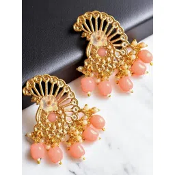 AccessHer Gold-Plated Brass Artificial Stones Earrings image 5