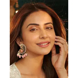 AccessHer Gold-Plated Brass Artificial Stones Earrings image 4