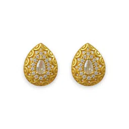 AccessHer Gold-Plated Brass Artificial Stones Studs-picture-31