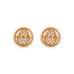 AccessHer Gold-Plated Brass Artificial Stones Studs-picture-35