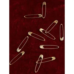 AccessHer Set of 12 Gold Toned Saree Pins-picture-34
