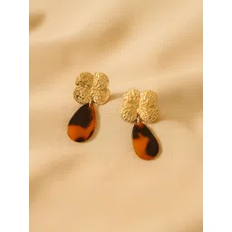 Accessorize Artificial Beaded Floral Shaped Drop Earrings-picture-14