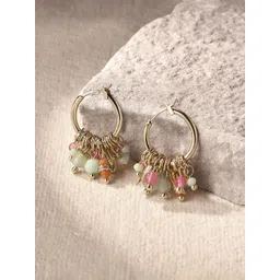 Accessorize Beaded Circular Drop Earrings-picture-10