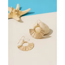 Accessorize Fan Circular Shaped Drop Earrings-picture-26
