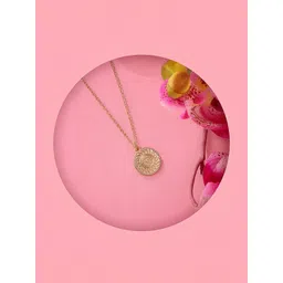 Accessorize London Women Gold-Toned Filigree Coin Pendant Necklace-picture-22