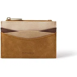accessorize London Women's Brown Patchwork Card Holder | Wallet for Women Stylish |Latest Ladies Small Wallet Purse |Purse for Women Handbag-picture-23