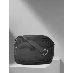 Accessorize London Women's Faux Leather Megan Nylon Large Sling Bag-picture-14