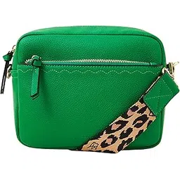 accessorize London Women's Green Camera Bag With Webbing Strap-picture-14