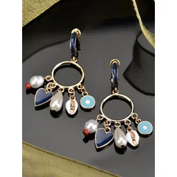 Accessorize Multicoloured Contemporary Charm Drop Earrings-picture-22