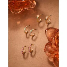 Accessorize Set Of 3 Circular Hoop Earrings-picture-33