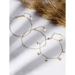 Accessorize Set of 3 Pearls Anklet-picture-20