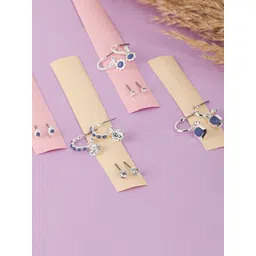 Accessorize Set Of 6 Contemporary Studs Earrings-picture-32