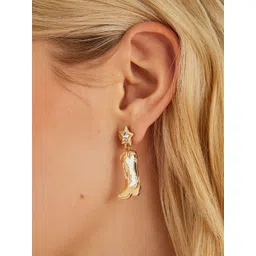 Accessorize Star Shaped Cowboy Boots Drop Earrings-picture-18