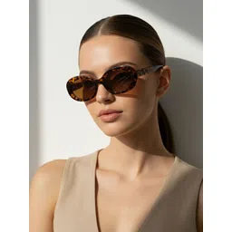 Accessorize Women Brown Lens & Brown Oval Sunglasses with-picture-31