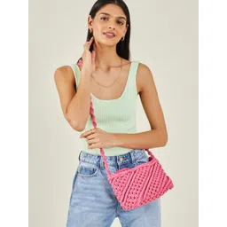 Accessorize Women Textured Crossbody Sling Bag-picture-34