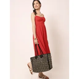 Accessorize London Beige Printed Tote-picture-34