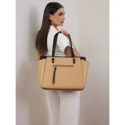 Accessorize London Beige Textured Tote-picture-48