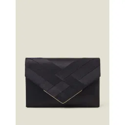 Accessorize London Black Polyester Envelope Clutch-picture-45