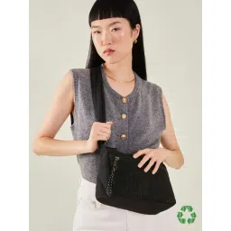 Accessorize London Black Textured Camera Cross Body Bag-picture-33