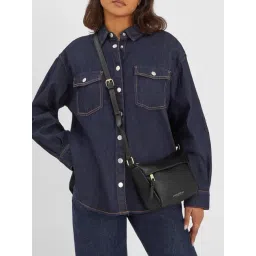 Accessorize London Black Textured Cross Body Bag-picture-38