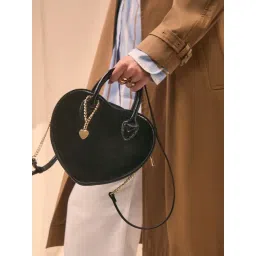 Accessorize London Black Textured Cross Body Bag-picture-35