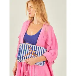 Accessorize London Blue Embroidered Clutch-picture-42