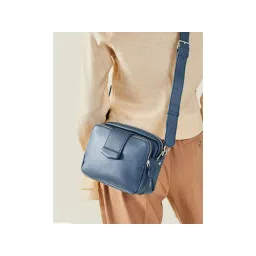 Accessorize London Blue Sling Bag with Detachable Strap-picture-11