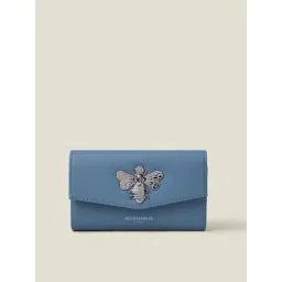 Accessorize London Blue Solid Wallet for Women-picture-15