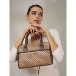 Accessorize London Brown Printed Satchel-picture-37