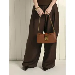 Accessorize London Brown Textured Shoulder Bag-picture-22