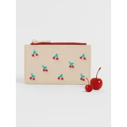 Accessorize London Cream Embellished Card Holder-picture-17